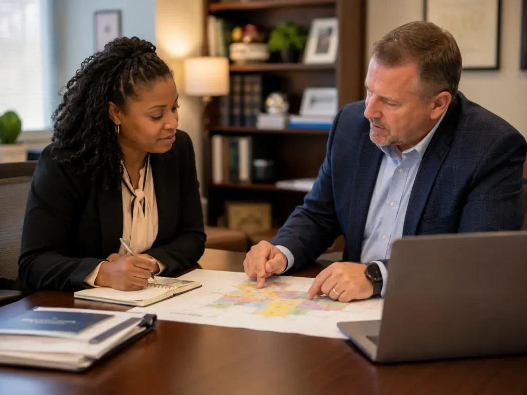 District administrator onboarding new principal with structured support